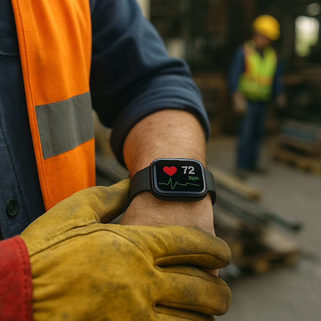 smartwatch health monitoring workplace safety